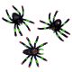 Plastic Spider Figures, Set of 8 pieces