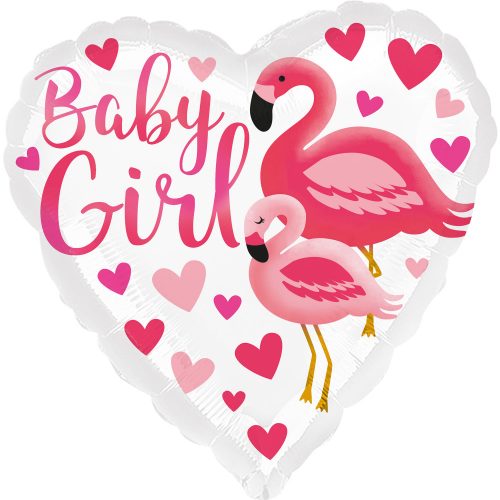 Flamingo Baby Girl Foil Balloon 43 cm