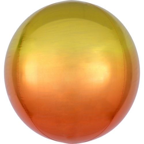 Ombré Yellow and Orange Foil Balloon 40 cm