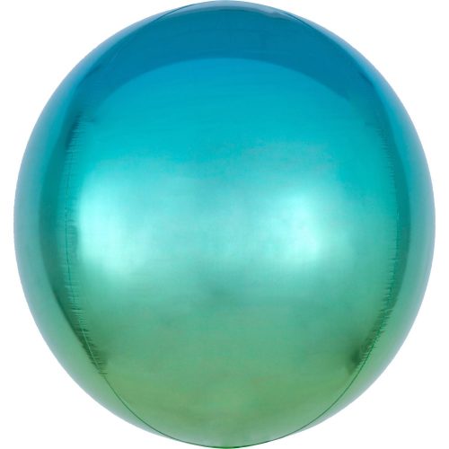 Ombré Blue and Green Foil Balloon 40 cm