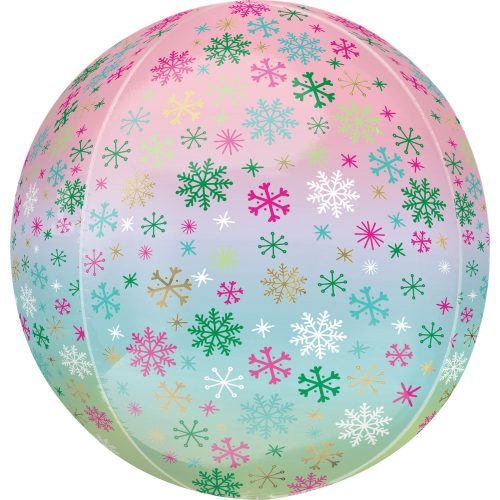 Ombre Snowflakes, Snowflake foil balloon 40 cm