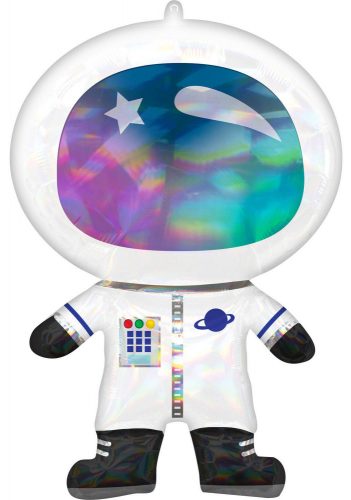 Holographic Astronaut, Foil Balloon 76 cm