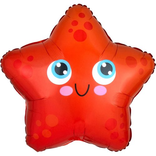 Starfish foil balloon 43 cm