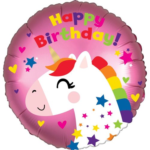 Happy Birthday Unicorn foil balloon 43 cm
