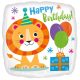 Happy Birthday Lion foil balloon 43 cm
