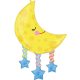 Moon and Stars foil balloon 96 cm