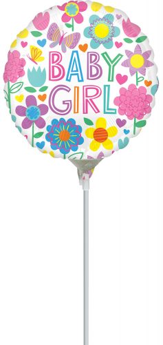 Baby Girl mini foil balloon