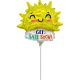 Get Well Happy Sun mini foil balloon