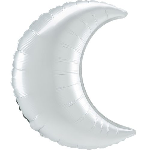 White Satin hold foil balloon 89 cm