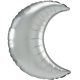 Platinum Crescent Moon foil balloon 89 cm