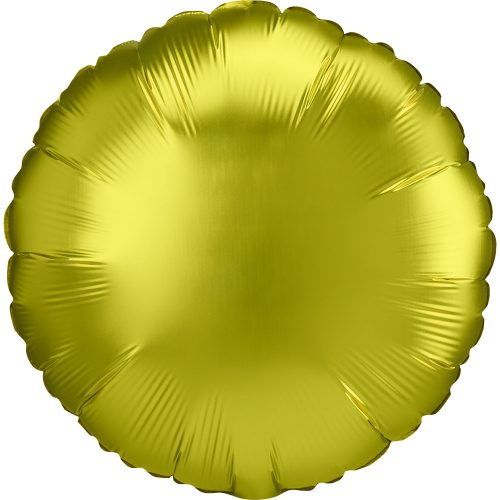 Satin Lemon circle foil balloon 43 cm