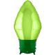 Green Christmas bulb foil balloon 55 cm