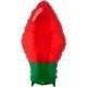 Red Christmas bulb foil balloon 55 cm