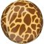 Animals Giraffe Pattern Balloon Foil Sphere 40 cm