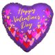 Happy Valentine's Day foil balloon 45 cm