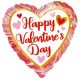 Happy Valentine's Day foil balloon 43 cm