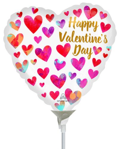 Happy Valentine's Day foil balloon 22 cm