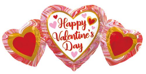 Happy Valentine's Day foil balloon 86 cm