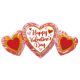 Happy Valentine's Day foil balloon 86 cm