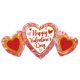 Happy Valentine's Day foil balloon 86 cm