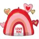 I love You, I love you foil balloon 66 cm