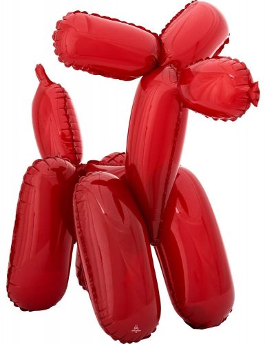 Red dog foil balloon 48 cm