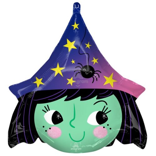 Witch foil balloon 48 cm