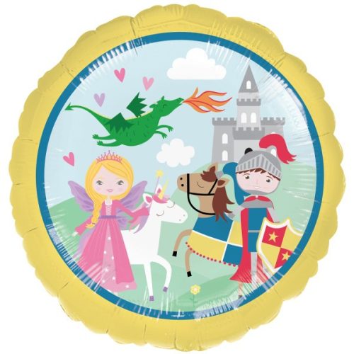 Princess and Knight Middle Ages foil balloon 43 cm