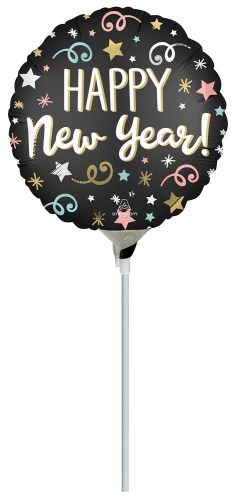 Happy New Year foil balloon 23 cm