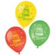 Happy Birthday Cake air-balloon, balloon 6 pcs 9 inch (22,8 cm)