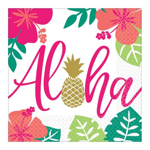 Aloha Pineapple napkin 16 pcs 33x33 cm