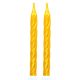 Colour Gold, Gold cake candle, candle set 10 pieces