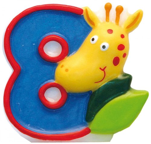 Safari Cake Candle Number 8