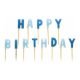 Happy Birthday blue cake candle, candle set 13 pcs