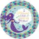 Mermaid Shellebrate paper plate 8 pcs 23 cm