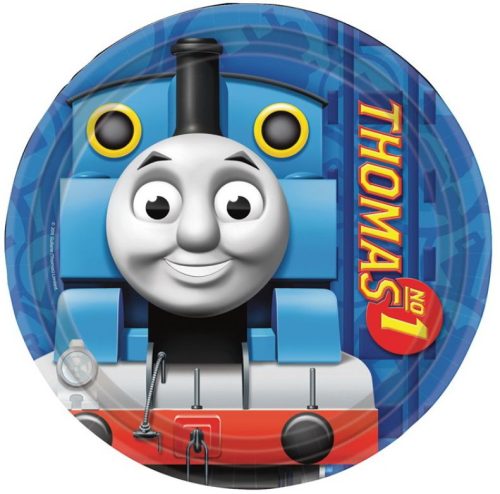 Thomas and Friends blue paper plate 8 pcs 18 cm