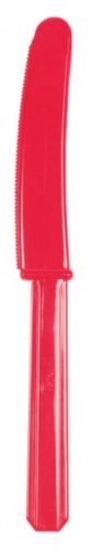 Plastic Knives Apple Red (10 pieces)