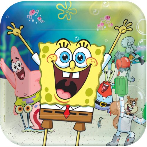 SpongeBob Laugh paper plate 8 pcs 23 cm