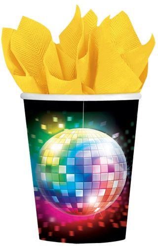 Disco Fever paper cup 8 pcs 250 ml