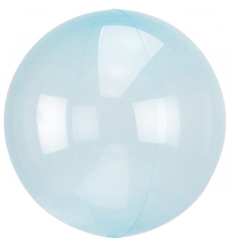 Transparent Crystal Orb Blue Foil Balloon 45 cm