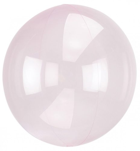translucent Crystal Ball Light Pink foil balloon 45 cm