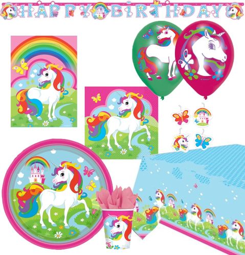 Unicorn Meadow Party set 56 pcs