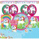Unicorn Meadow party set 56 pieces