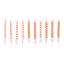 Colour Orange spiral cake candle, candle set of 10 pieces