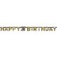 Happy Birthday gold 21 holograms Banner 213 cm