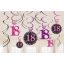 Happy Birthday Pink Happy Birthday 18 ribbon decoration 12-piece set