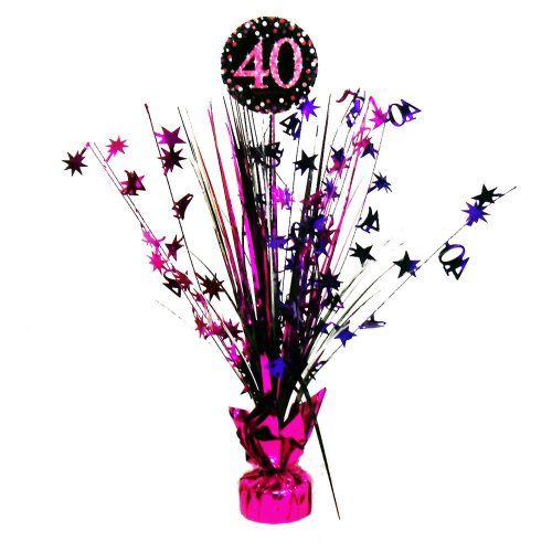 Happy Birthday Pink 40 centrepieces 45,7 cm