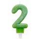 Colour sparkling cake candle, number candle 2-es