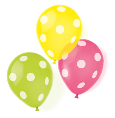 Dots Dots air-balloon, balloon 6 pcs 9 inch (22,8 cm)