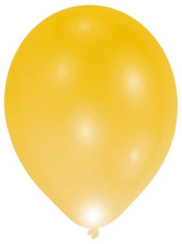 LED Balloon (5 pieces, 27,5 cm) Gold